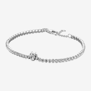 Chain Bracelets Pandora Minnie Mouse Tennis Argent | 9802415-PK