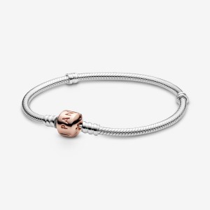 Chain Bracelets Pandora Moments Snake Two-tone | 9851476-LI