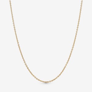 Chain Necklaces Pandora Classiche Anchor Doré | 4260391-WS