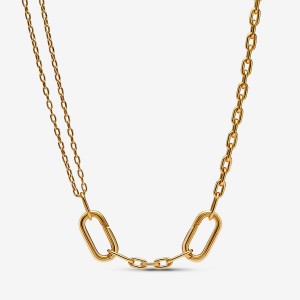 Chain Necklaces Pandora ME Double Link Doré | 4918376-IV