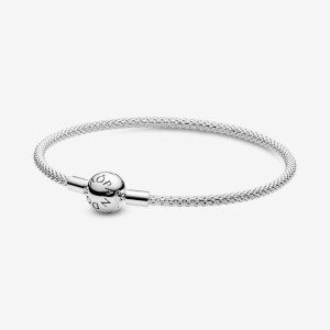 Charm Bracelets Pandora Moments Mesh Argent | 6784351-MX