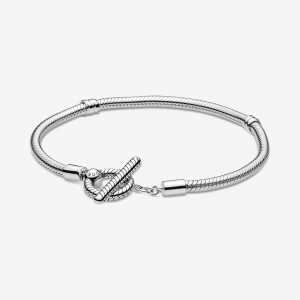 Charm Bracelets Pandora Moments T-Bar Snake Argent | 2017534-YI