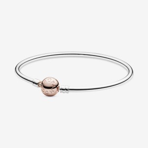 Charm Holders Pandora Moments Bangle Two-tone | 0598213-AU