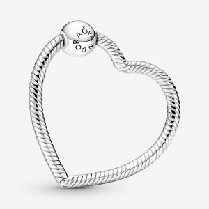 Charm Holders Pandora Moments Heart Argent | 6459013-YJ