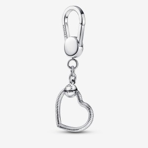 Charm Holders Pandora Moments Small Heart Bag Argent | 0285691-FR