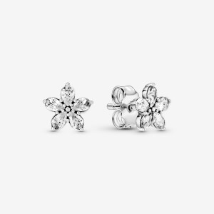 Clous d'Oreilles Pandora Sparkling Snowflakes Argent | 9420315-MU