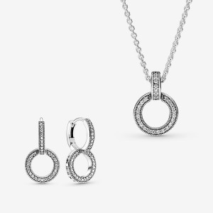 Collier Et Boucles D'oreilles Ensembles Pandora Argent | 6284013-DG