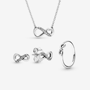 Collier Et Boucles D'oreilles Ensembles Pandora Argent | 6859137-VN