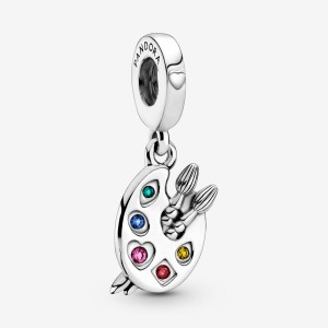 Dangle Charms Pandora Artist's Palette Dangle Argent | 2356904-HM