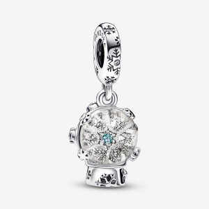 Dangle Charms Pandora Snowflake Snow Globe Dangle Argent | 2807139-FJ