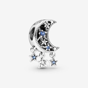 Dangle Charms Pandora Star & Crescent Moon Argent | 9602578-PX