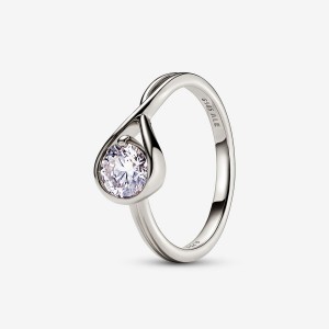 Lab-Created Diamond Rings Pandora Brilliance 0.75 ct tw Blanche Doré | 5197483-TF