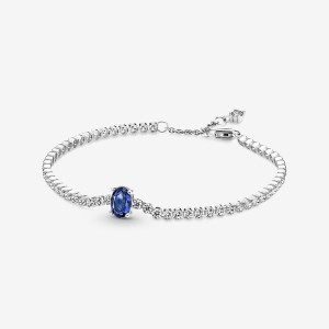 Non-charm Bracelets Pandora Sparkling Pavé Tennis Argent | 2819654-DP