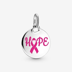 Pendentifs Pandora Hope Pink Ribbon Argent | 9582340-IC