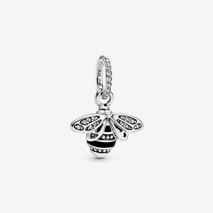 Pendentifs Pandora Sparkling Queen Bee Argent | 0941538-ZW