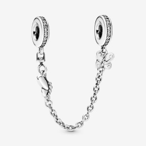 Safety Chains Pandora Butterfly Sécurité Argent | 6841925-IL