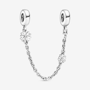 Safety Chains Pandora Daisy Flower Sécurité Argent | 7816029-NR