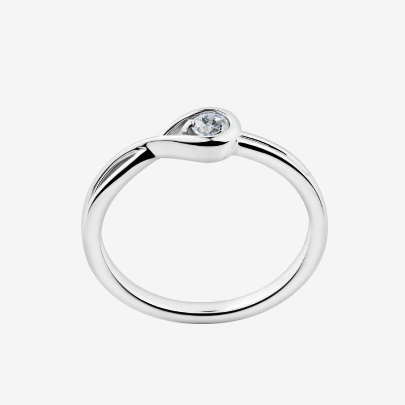 Bagues Pandora Brilliance 0.15 ct tw Argent | 7431265-AM