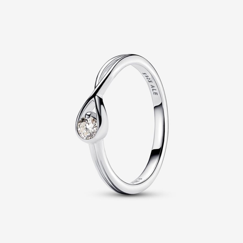 Bagues Pandora Brilliance 0.15 ct tw Argent | 7431265-AM