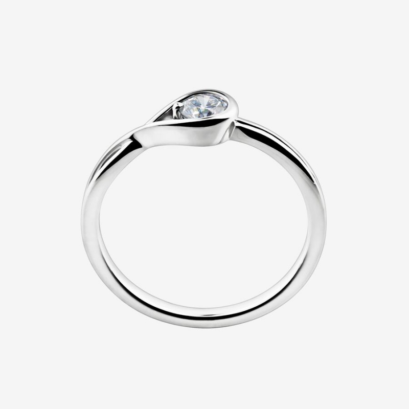 Bagues Pandora Brilliance 0.25 ct tw Argent | 8590126-OQ