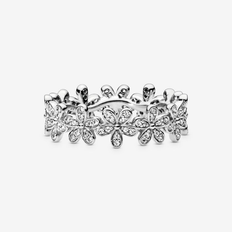 Band Rings Pandora Daisy Flower Argent | 0638597-UE