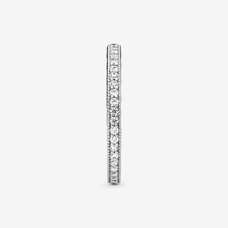 Band Rings Pandora Sparkle Argent | 3857216-KY