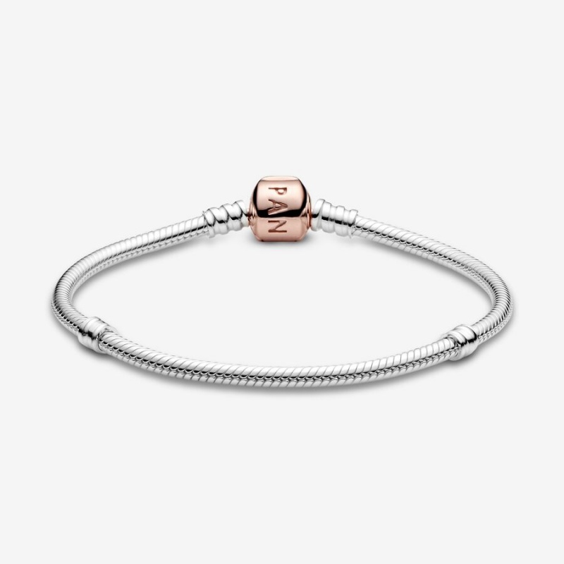 Chain Bracelets Pandora Moments Snake Two-tone | 9851476-LI