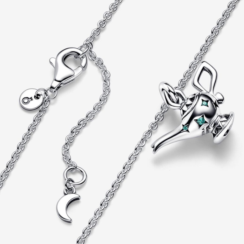 Chain Necklaces Pandora Aladdin Magic Lamp Collier Argent | 3679158-VQ