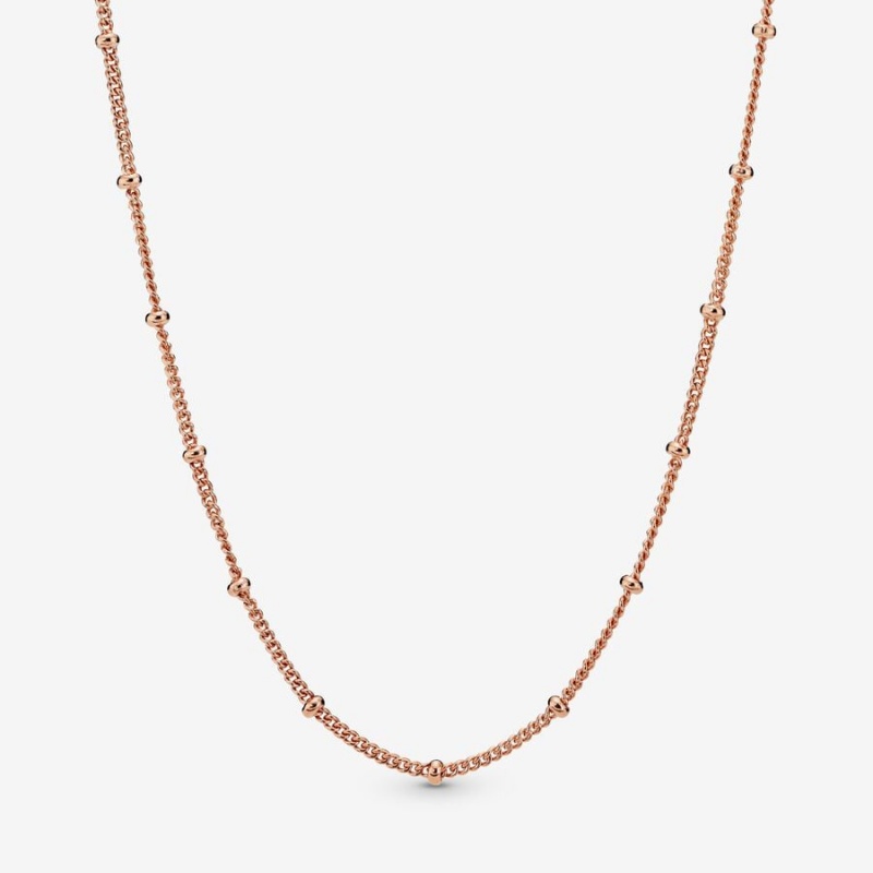 Chain Necklaces Pandora Beaded Rose | 5918406-ZP