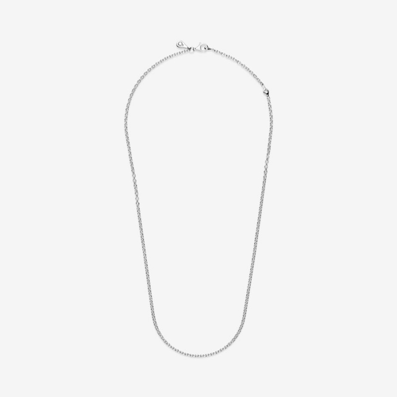 Chain Necklaces Pandora Cable Argent | 7683495-HG