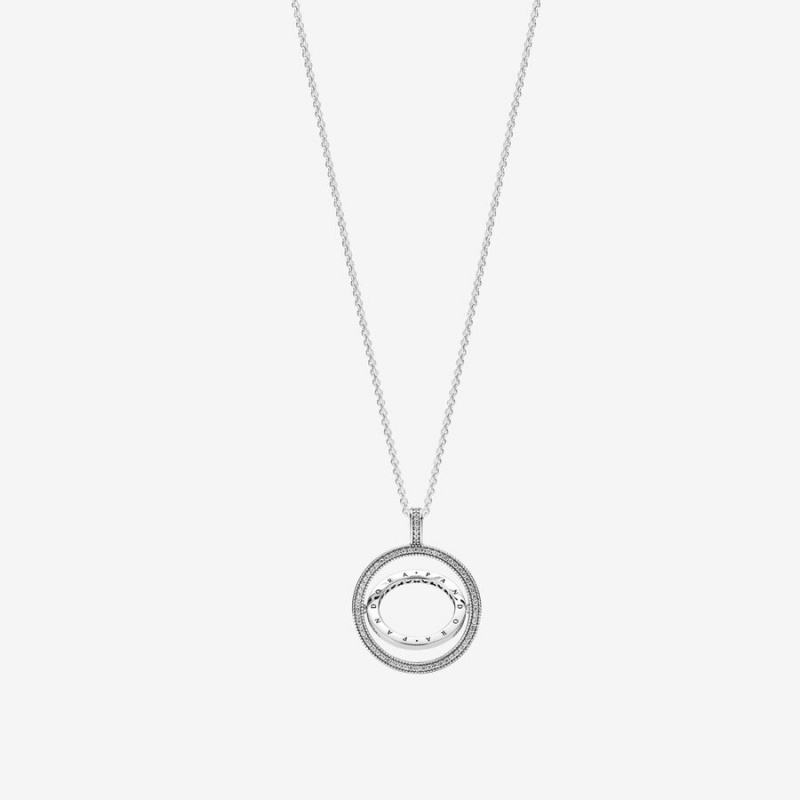 Chain Necklaces Pandora Logo Circle Argent | 5274316-YO