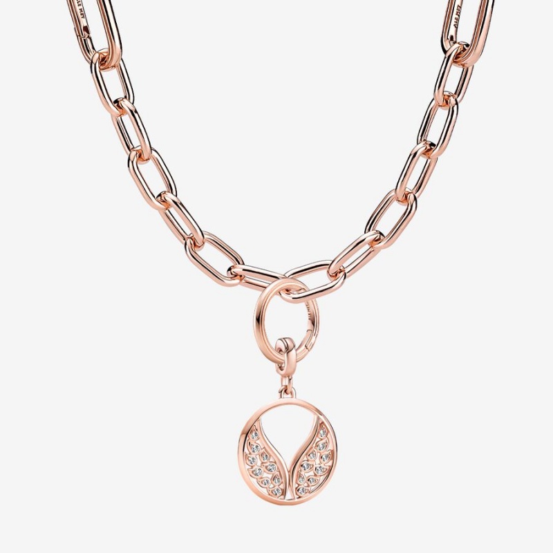 Chain Necklaces Pandora Pandora ME Link Chain Necklace Rose Doré | 5748321-PG