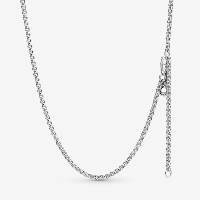 Chain Necklaces Pandora Rolo Argent | 7395824-TI