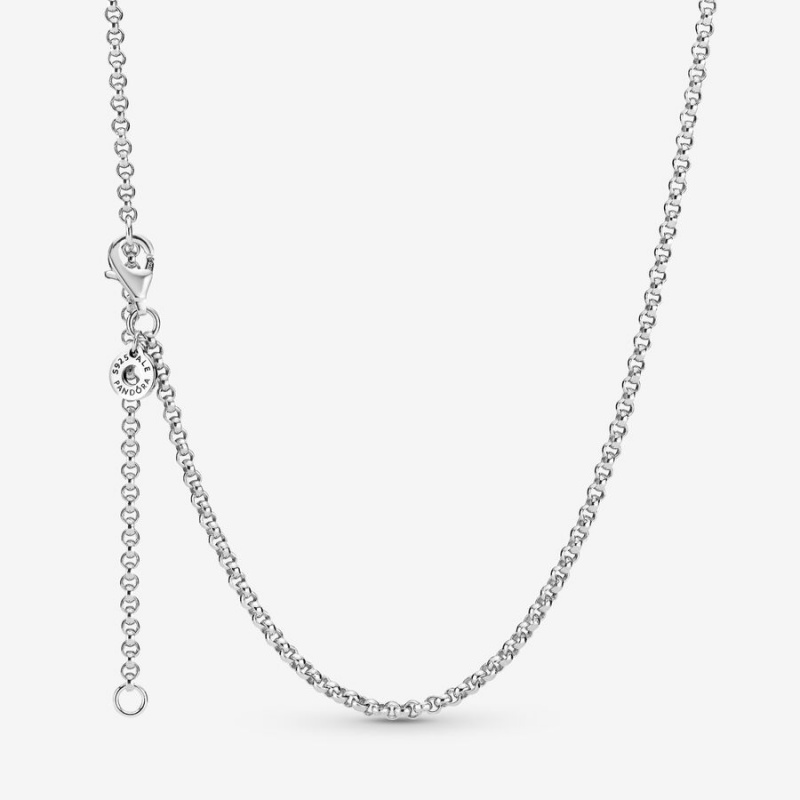 Chain Necklaces Pandora Rolo Argent | 7395824-TI