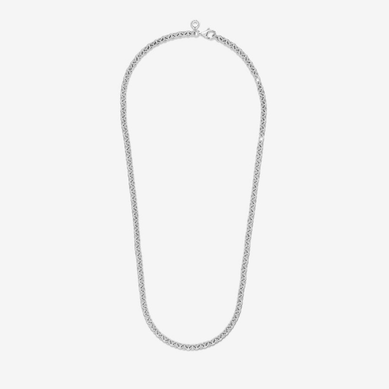 Chain Necklaces Pandora Thick Cable Argent | 1849750-OB