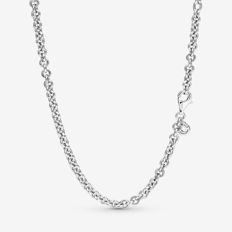 Chain Necklaces Pandora Thick Cable Argent | 1849750-OB