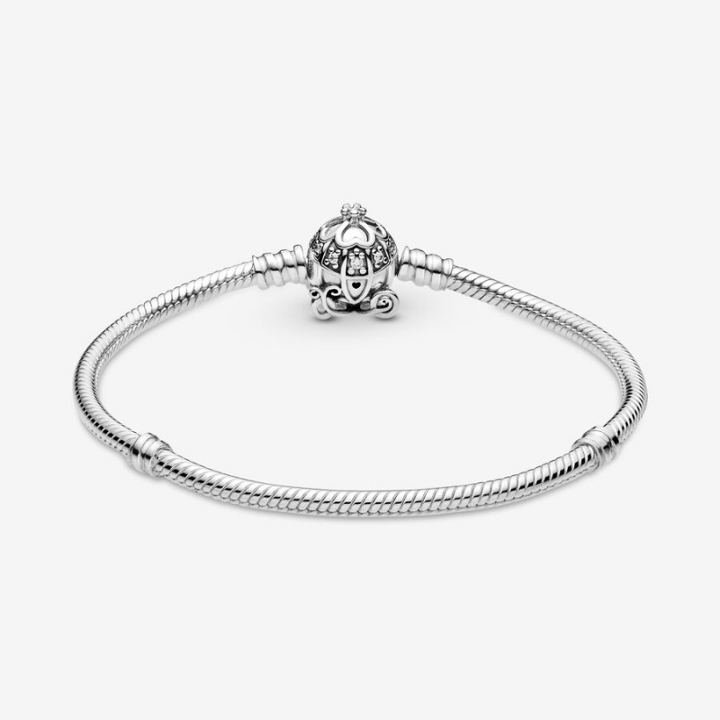 Charm Bracelets Pandora Cinderella Pumpkin Coach Clasp Moments Argent | 4531960-MH