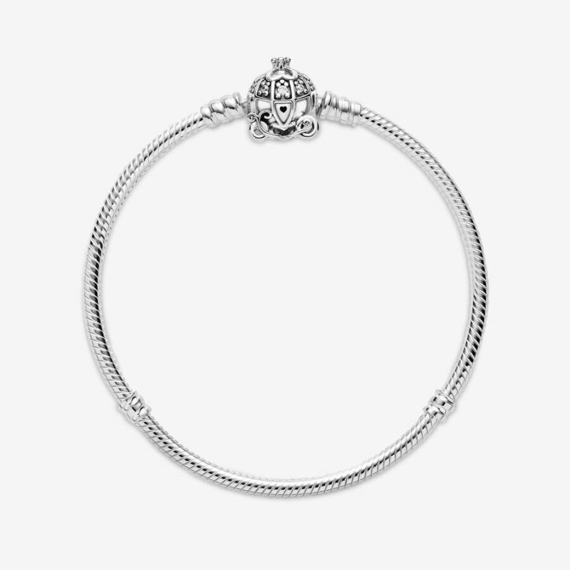 Charm Bracelets Pandora Cinderella Pumpkin Coach Clasp Moments Argent | 4531960-MH