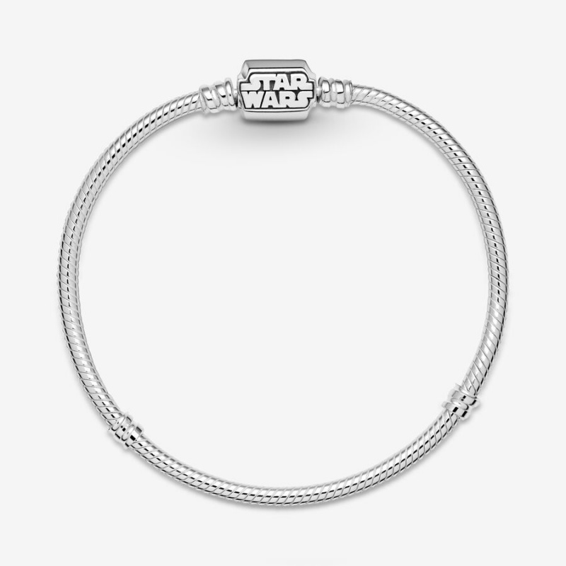 Charm Bracelets Pandora Moments Star Wars Snake Clasp Argent | 2153876-BI