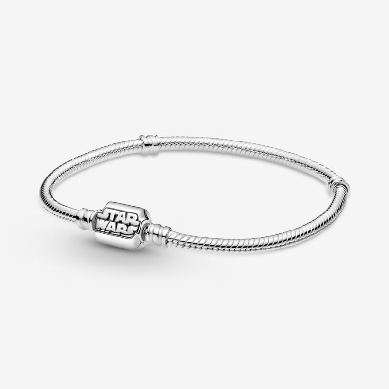 Charm Bracelets Pandora Moments Star Wars Snake Clasp Argent | 2153876-BI