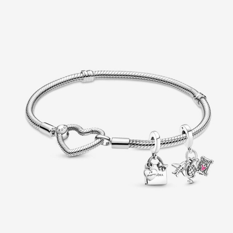 Charm Holders Pandora Argent | 9327861-PZ