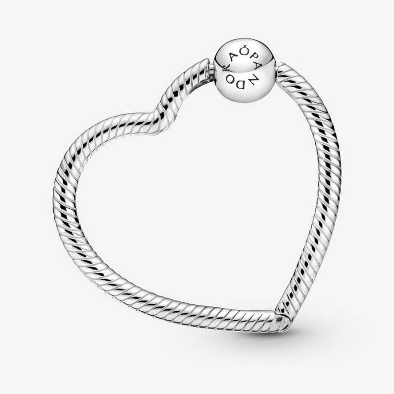 Charm Holders Pandora Moments Heart Argent | 6459013-YJ