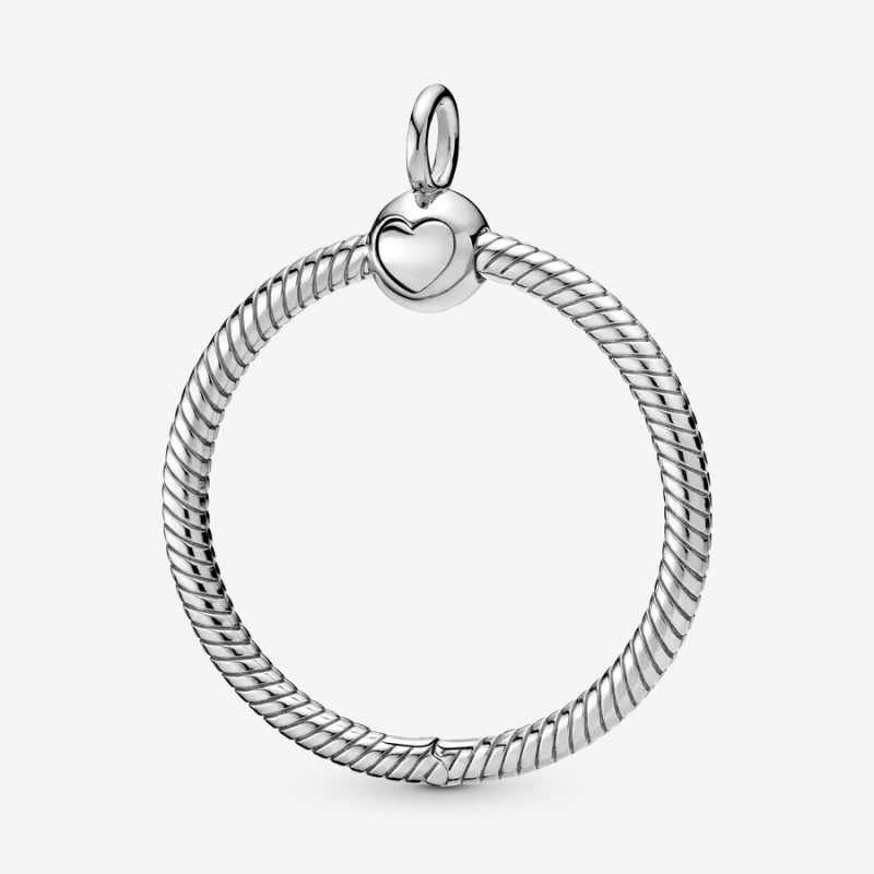 Charm Holders Pandora Moments Medium O Argent | 0167843-OQ