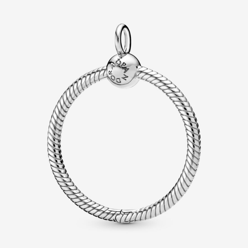 Charm Holders Pandora Moments Medium O Argent | 0167843-OQ