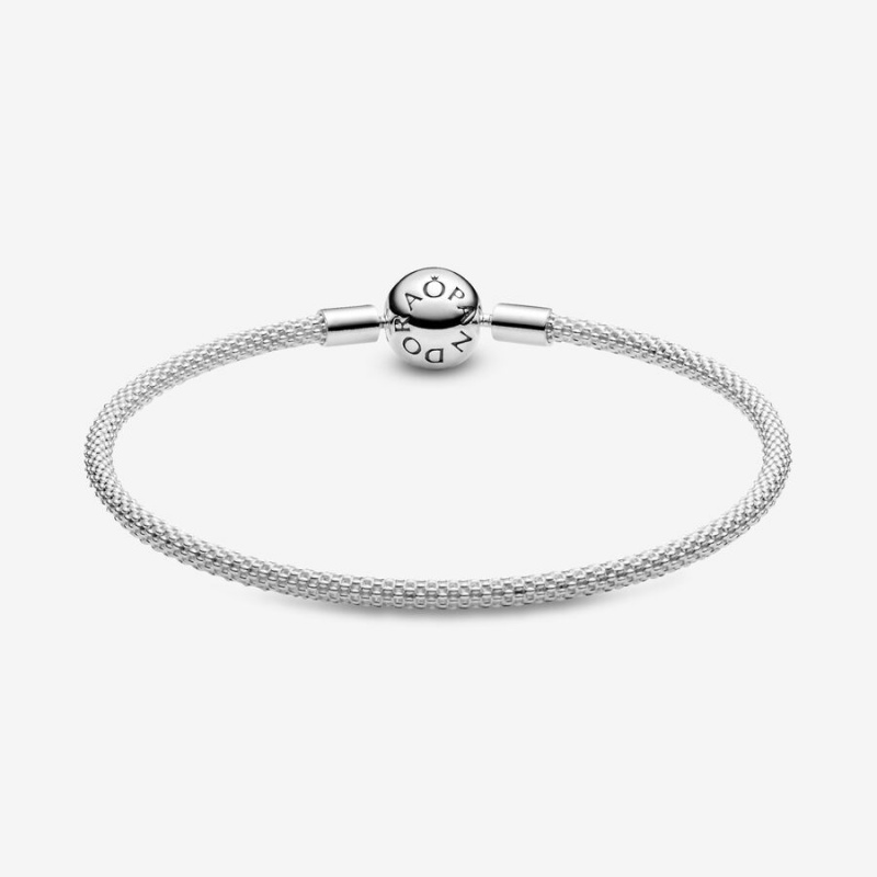 Charm Holders Pandora Moments Mesh Argent | 8392510-EM