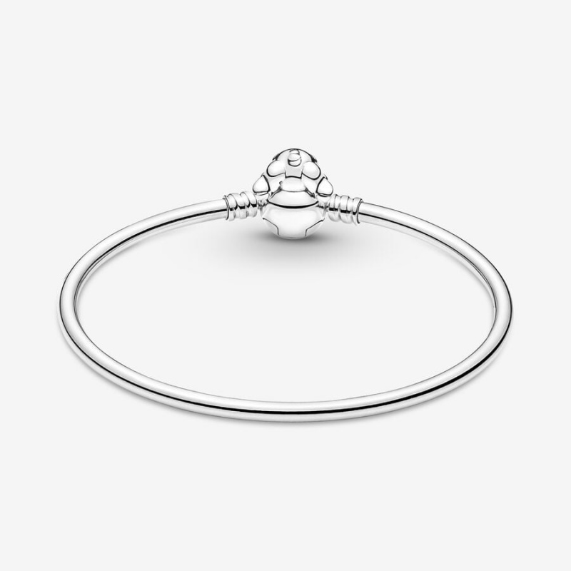 Charm Holders Pandora Moments Stitch Biting Clasp Bangle Argent | 4709613-VF