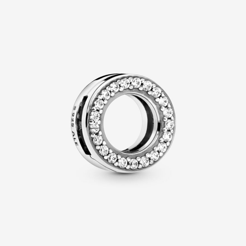 Clips Pandora Circle of Pavé Clip Argent | 3971520-WO