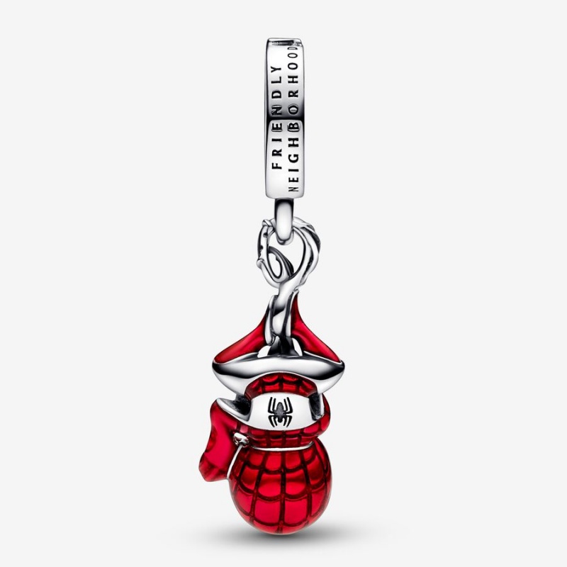 Dangle Charms Pandora Marvel Hanging Spider-Man Dangle Argent | 9504217-JH