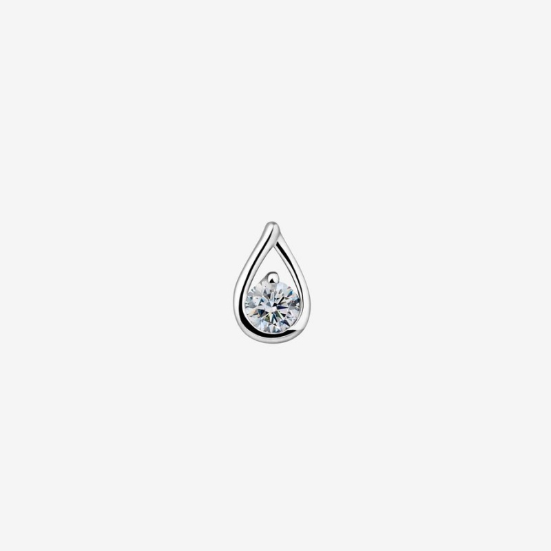 Lab-Created Diamond Earrings Pandora Brilliance 0.20 ct tw Stud Argent | 2486910-CI