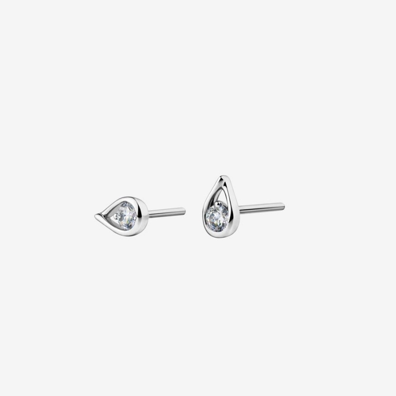 Lab-Created Diamond Earrings Pandora Brilliance 0.20 ct tw Stud Argent | 2486910-CI